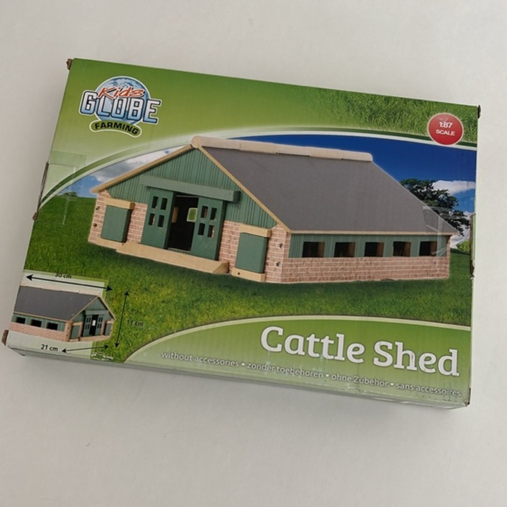 Kids Globe Farming Cattle Shed‎ Wood Toy Agriculture